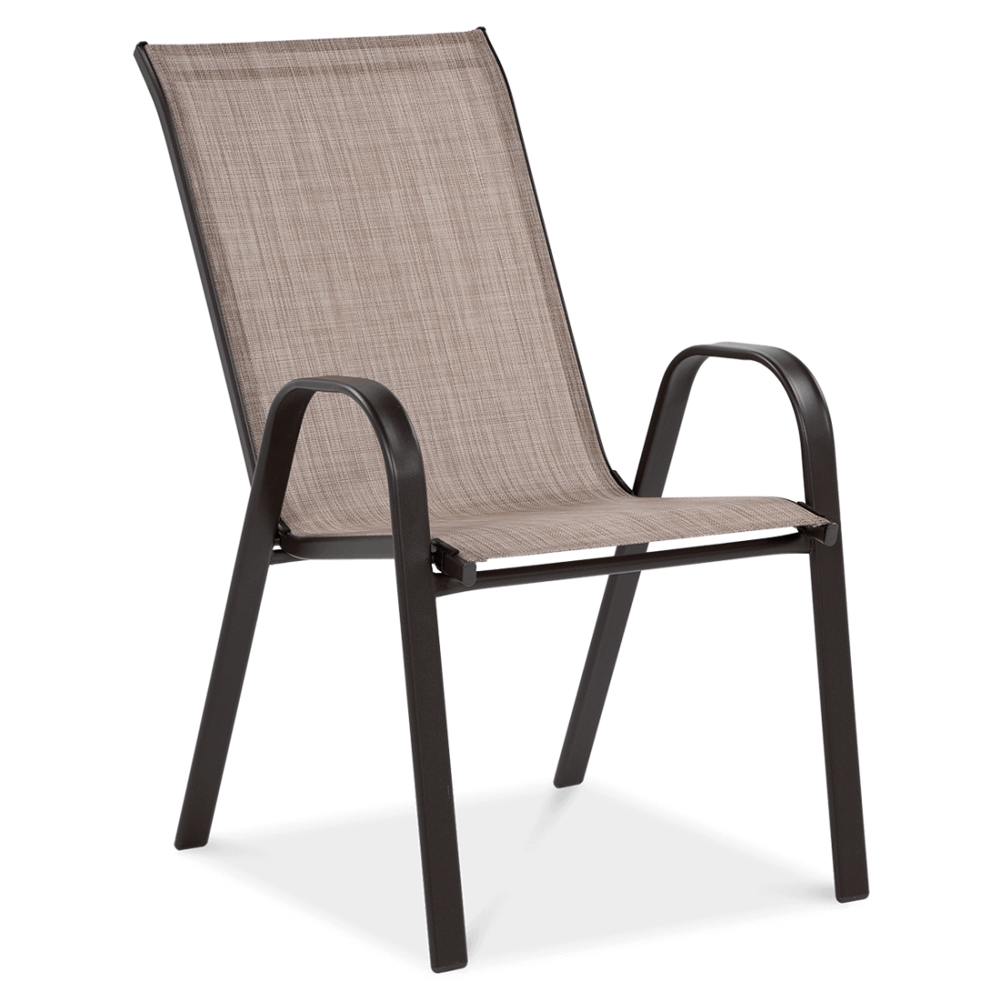 Przód brązowego krzesła Bologna