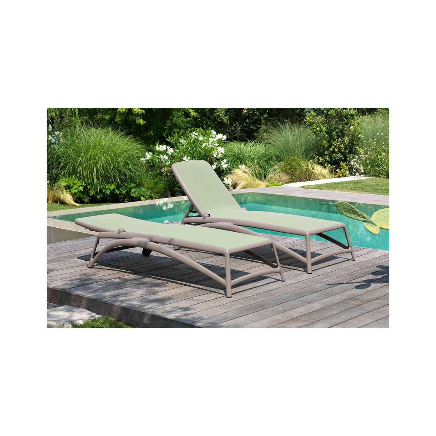 ATLANTICO WHITE TORTORA DECK CHAIR