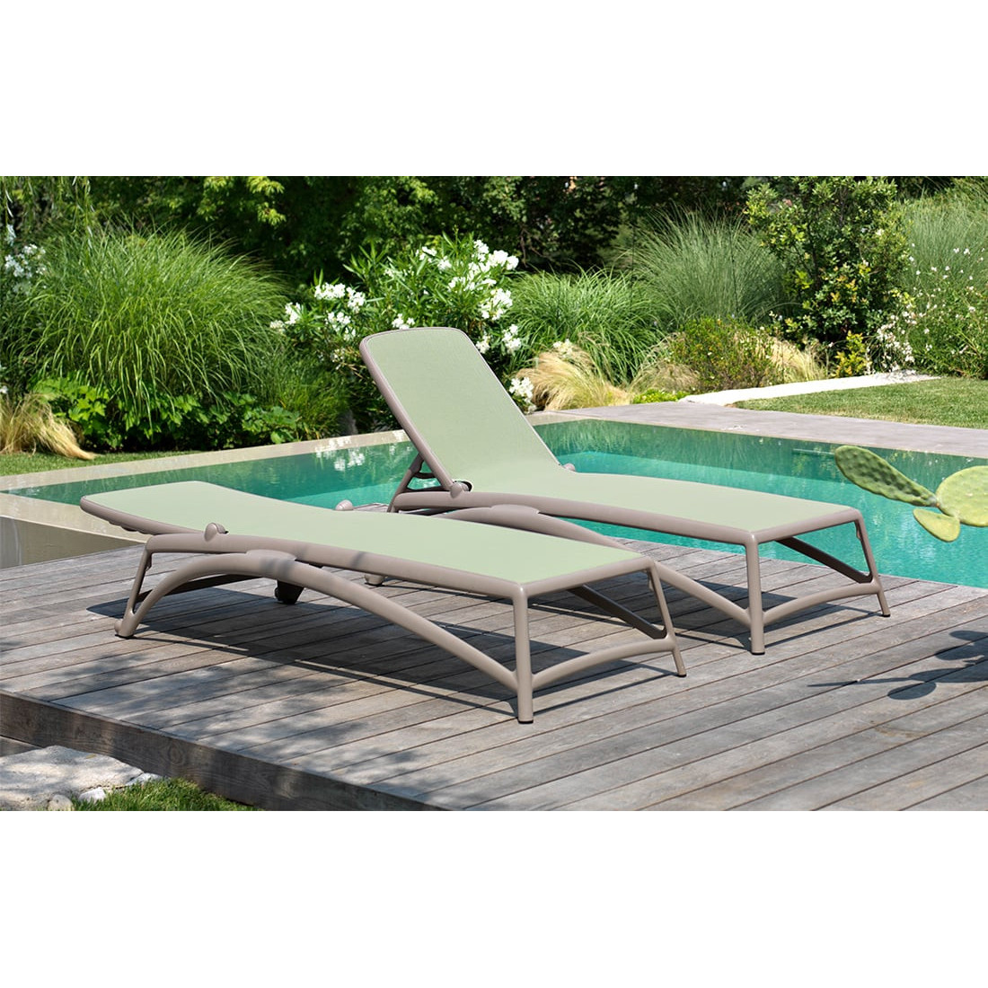 ATLANTICO WHITE TORTORA DECK CHAIR
