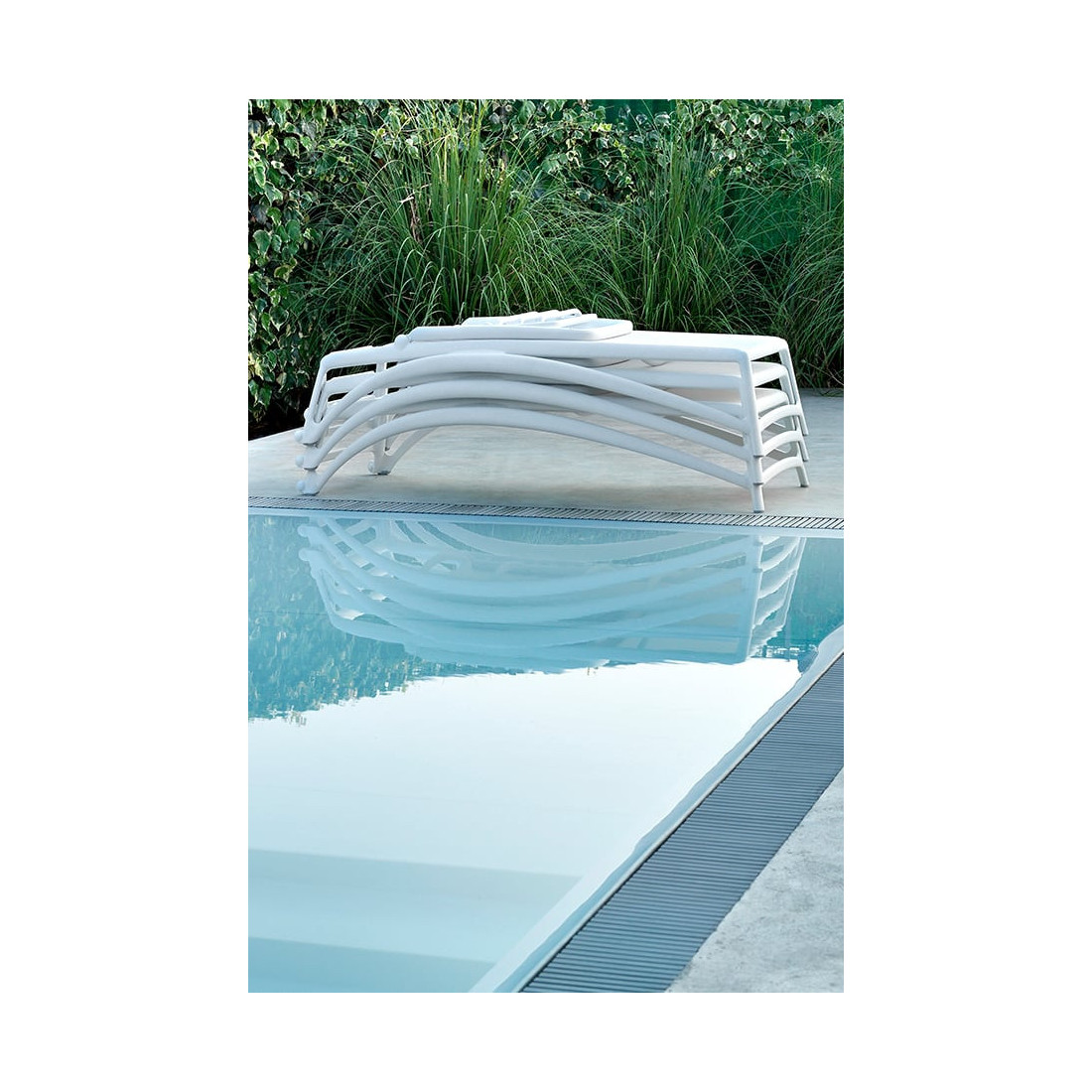 ATLANTICO WHITE TORTORA DECK CHAIR
