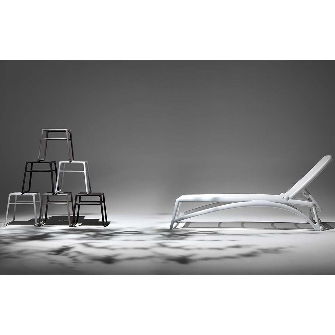 ATLANTICO WHITE TORTORA DECK CHAIR