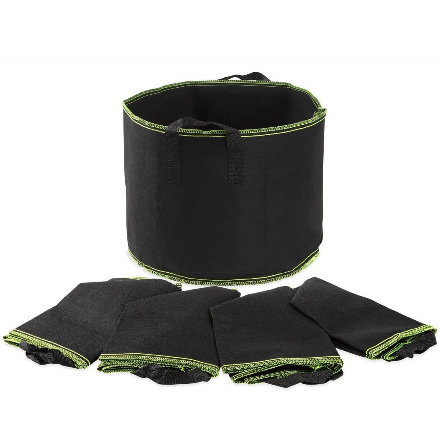 Komplet doniczek z materiału 5 szt. koloru czarnego 26L Cultivo