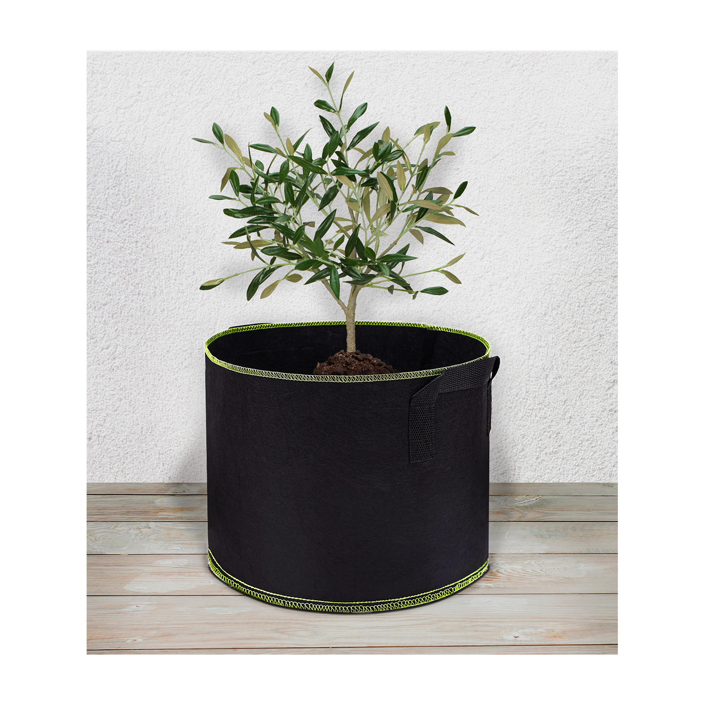 Komplet doniczek z materiału 5 szt. koloru czarnego 26L Cultivo