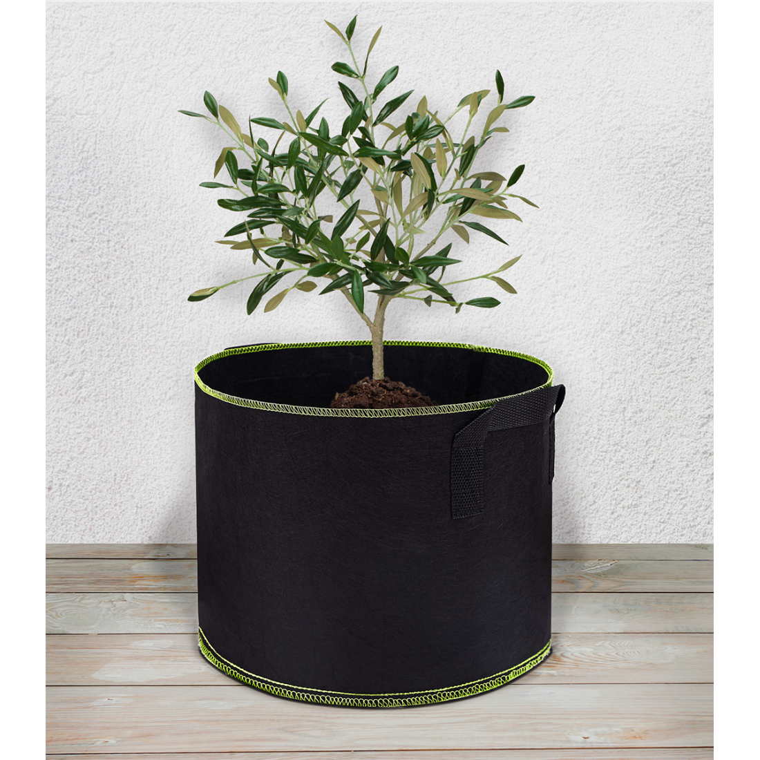 Komplet doniczek z materiału 5 szt. koloru czarnego 26L Cultivo