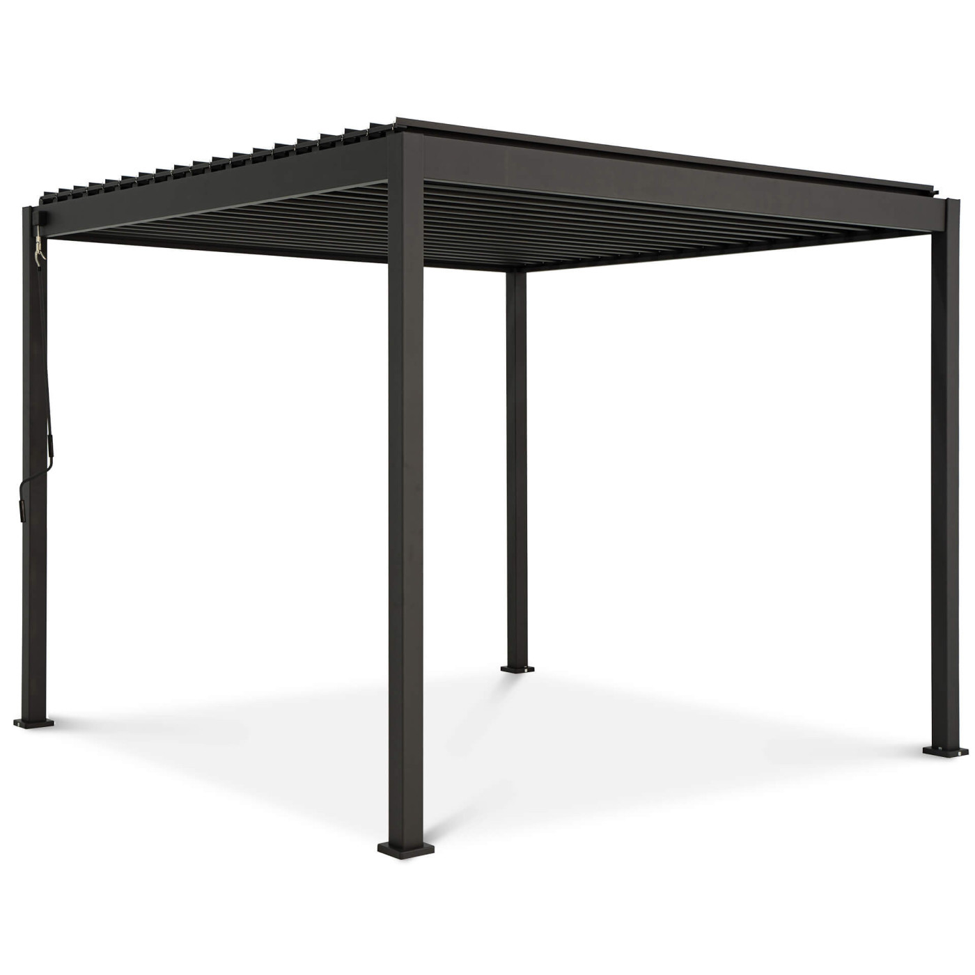 Mocna pergola, zadaszenie tarasowe Classic 3x3 Gutroof antracytowa