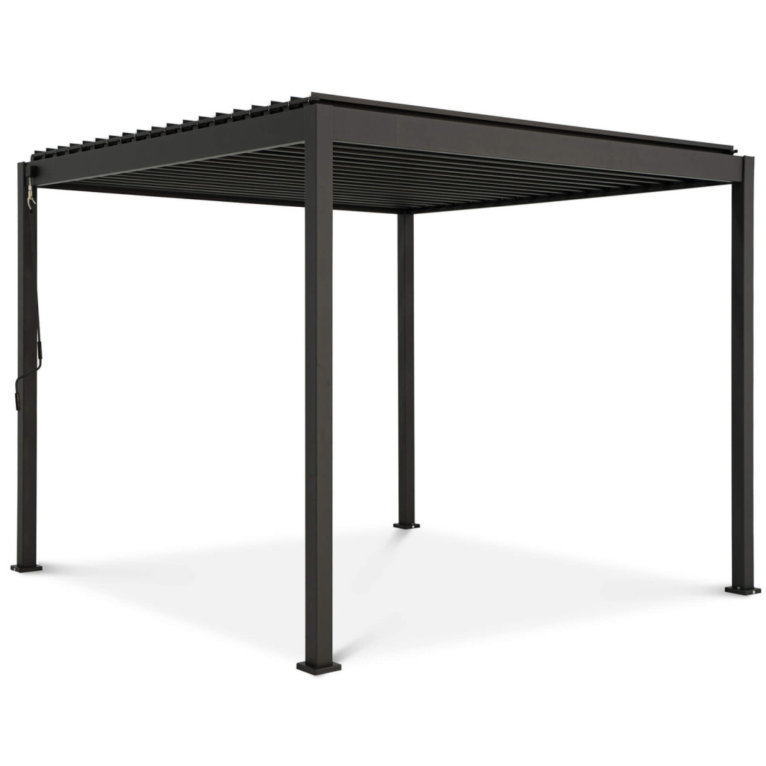 Mocna pergola, zadaszenie tarasowe Classic 3x3 Gutroof antracytowa