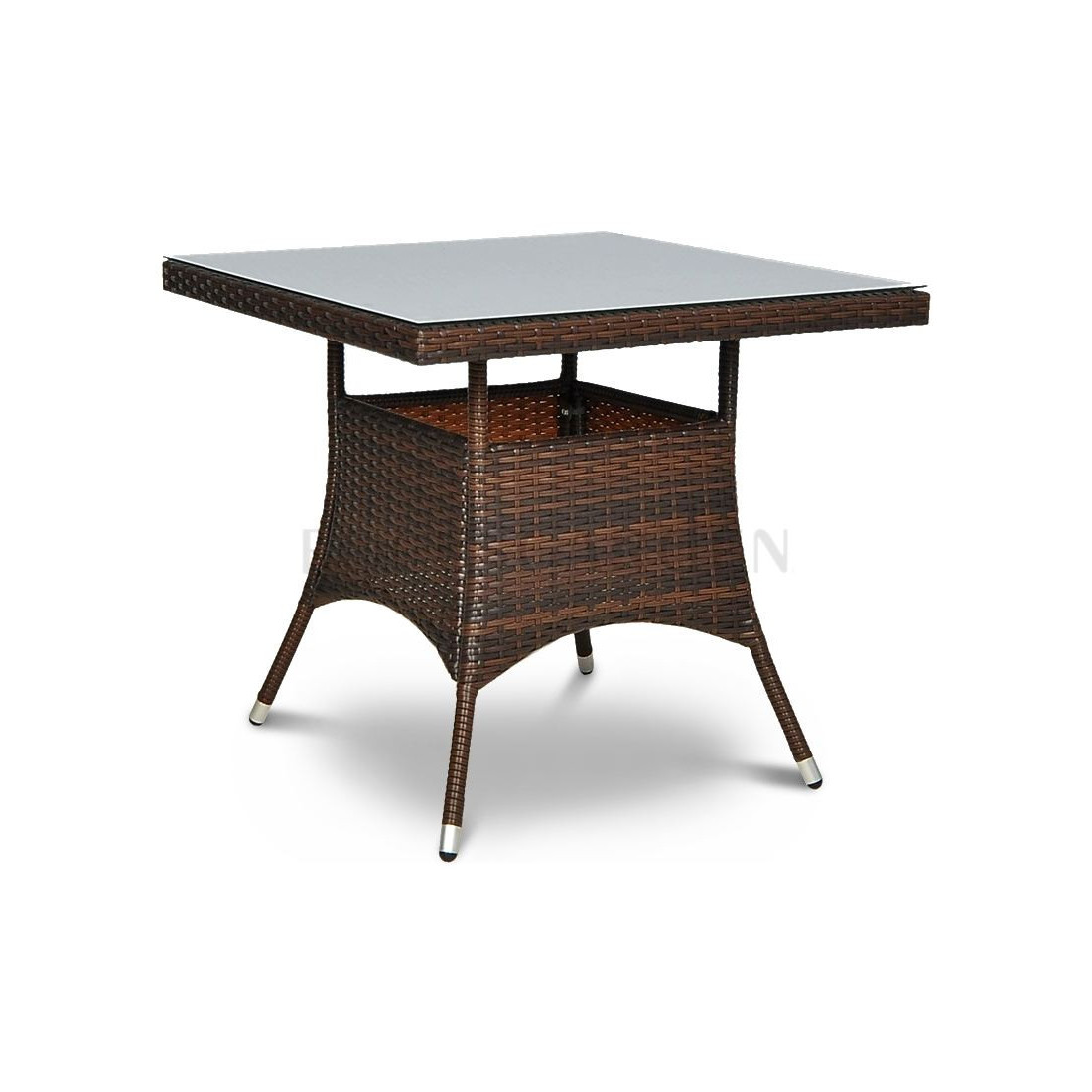 Zestaw mebli ogrodowych z technorattanu Leridalugo 4+1 Brown