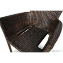 Zestaw mebli ogrodowych z technorattanu Leridalugo 4+1 Brown