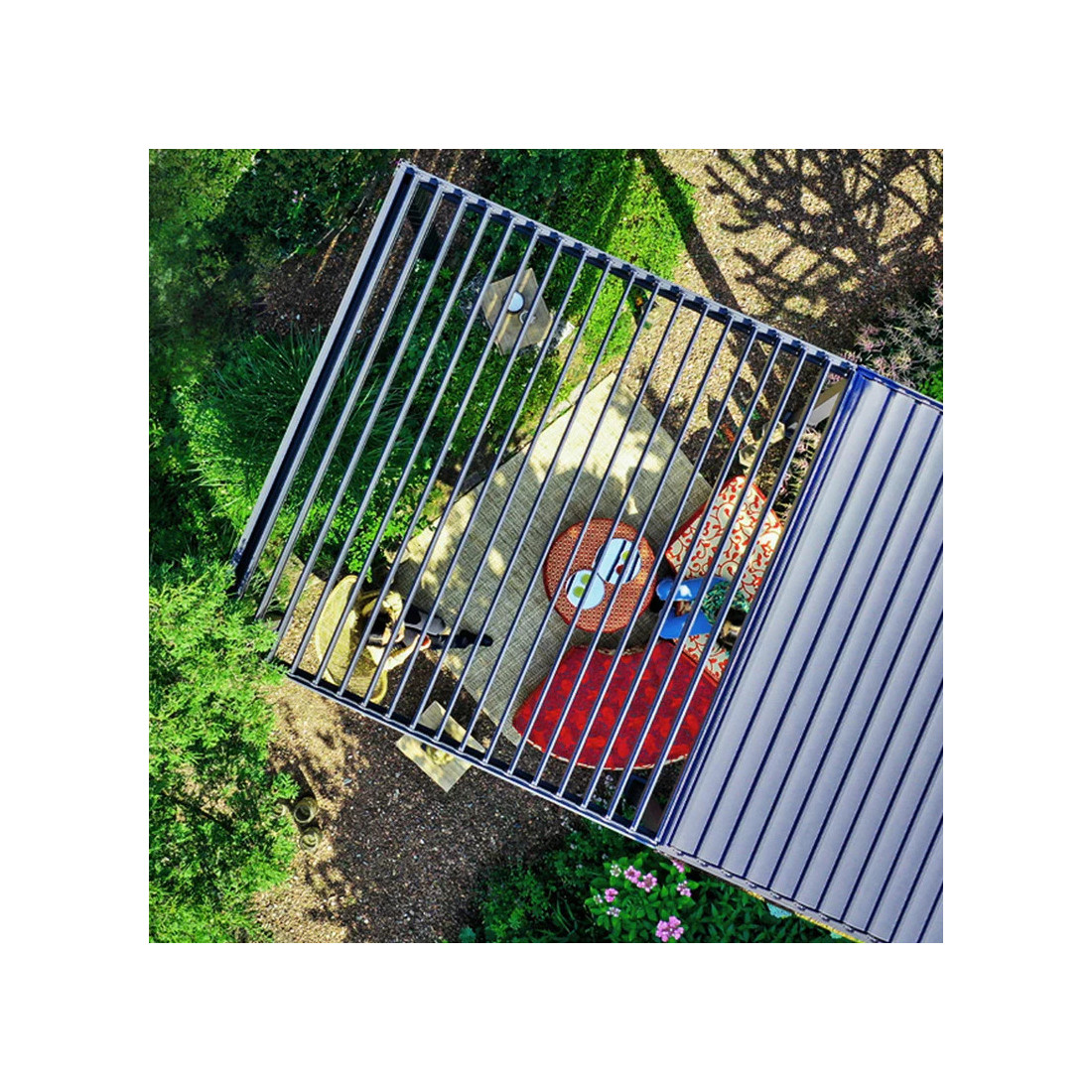 Dach pergoli tarasowej Premium Anthracite 3x6 - Gutroof