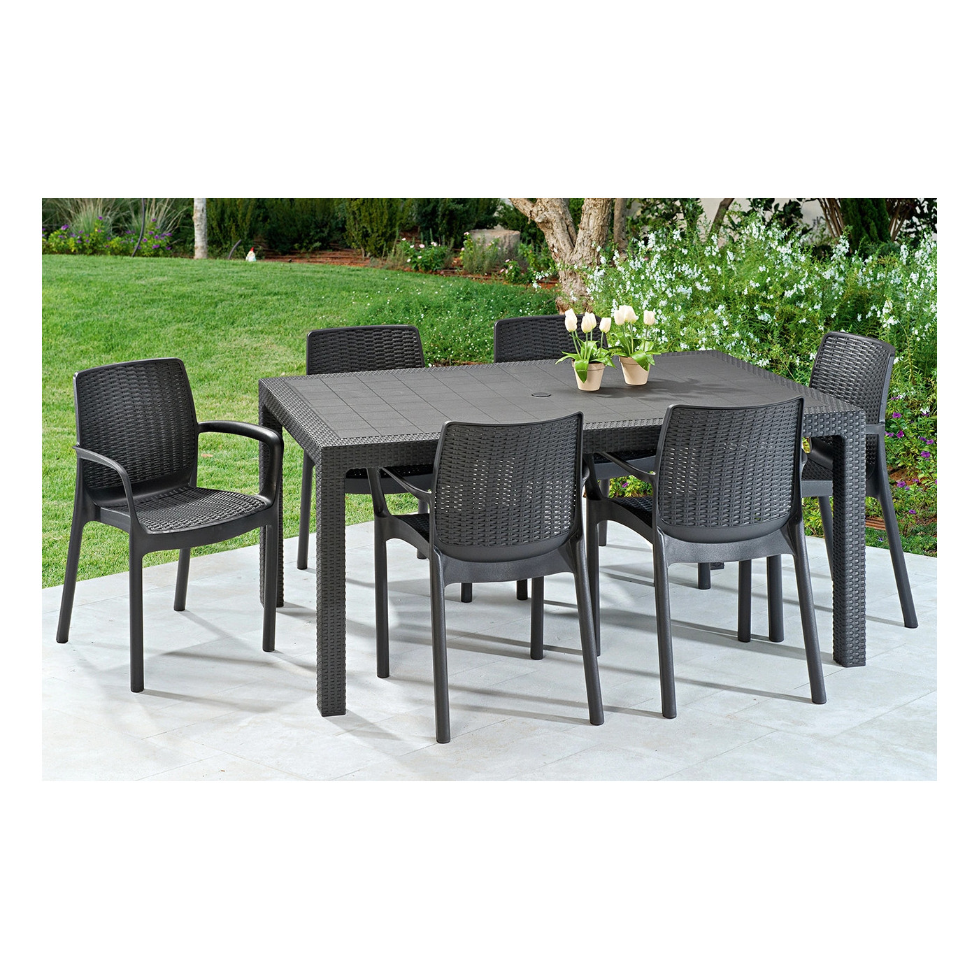 MELODY 160 GRAPHITE TABLE