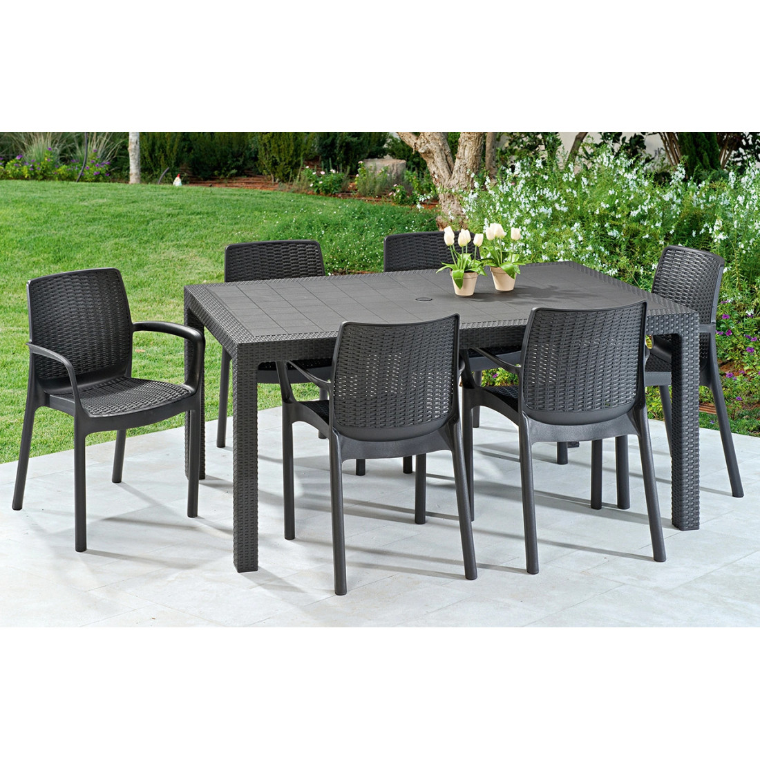 MELODY 160 STÓŁ GRAPHITE