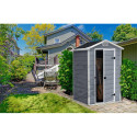 Domek ogrodowy na narzędzia Manor 4x3s, 117x93cm, Keter, atrakcyjny design domku w ogrodzie