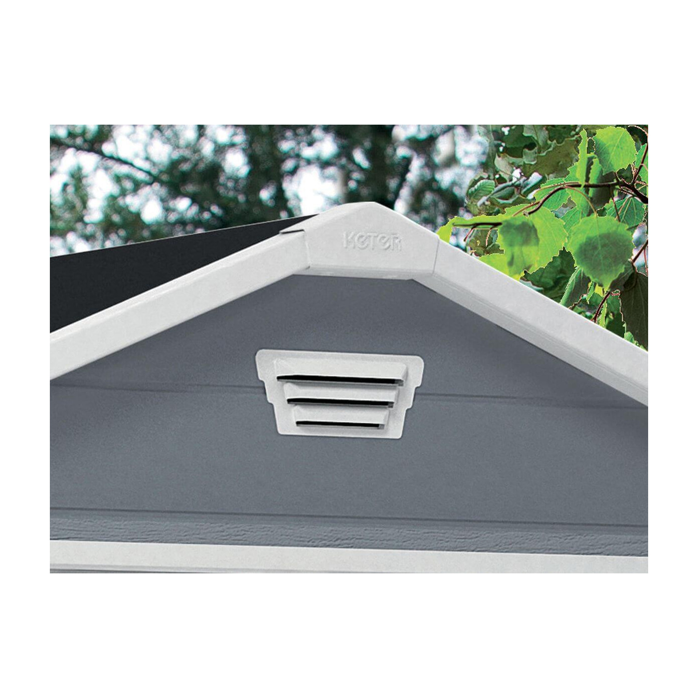 Domek na narzędzia MANOR 4x3s, Keter, wentylacja, cyrkulacja powietrza