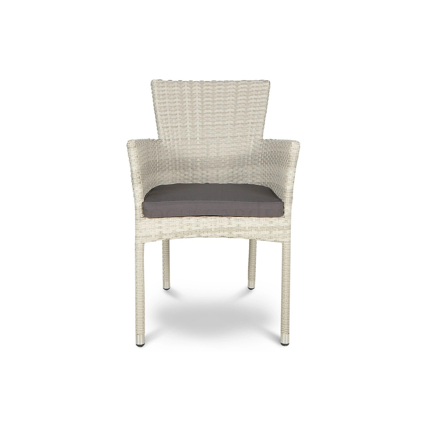 Fotel technorattanowy Lerida White z poduszką