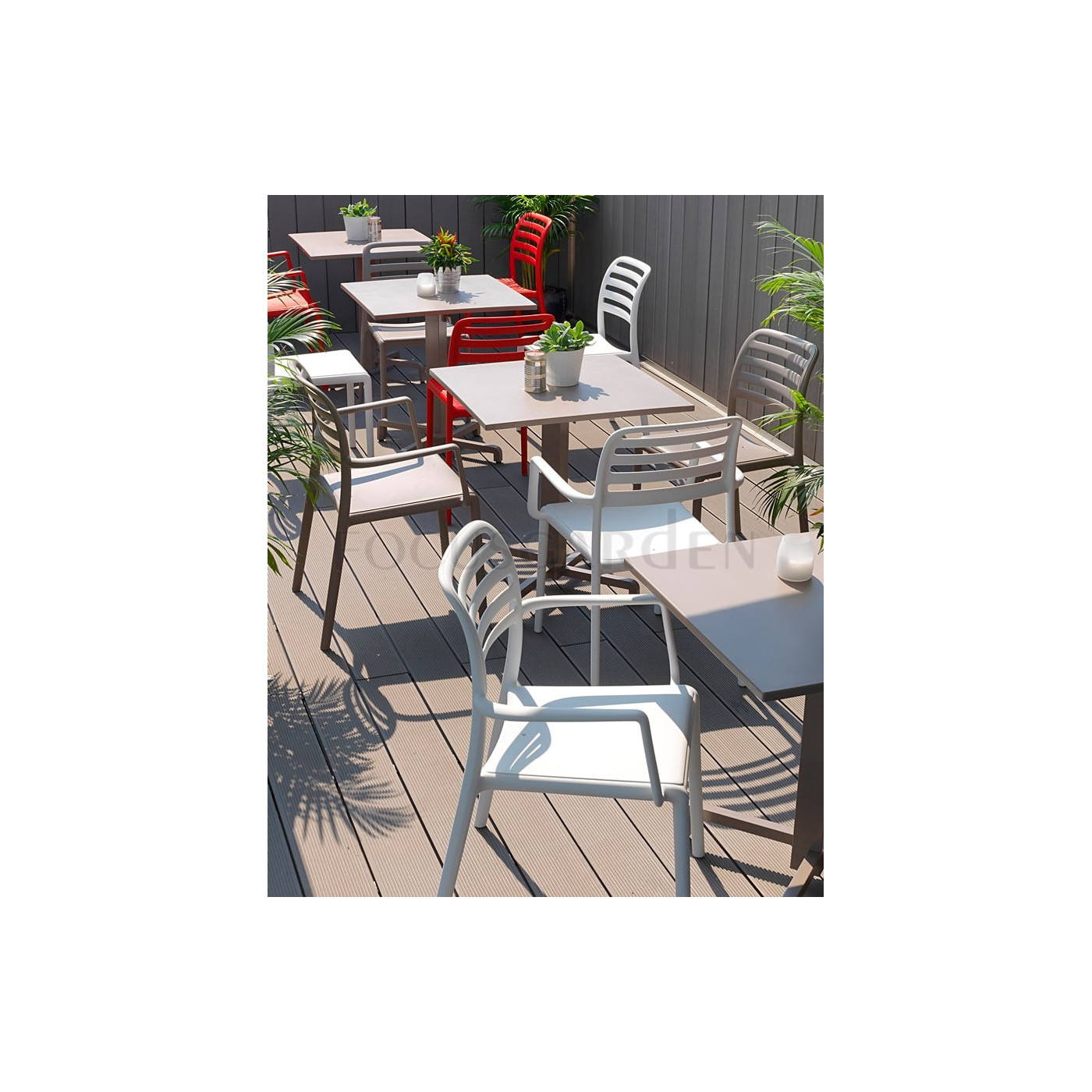 Krzesło ogrodowe Nardi Costa Bistrot Celeste