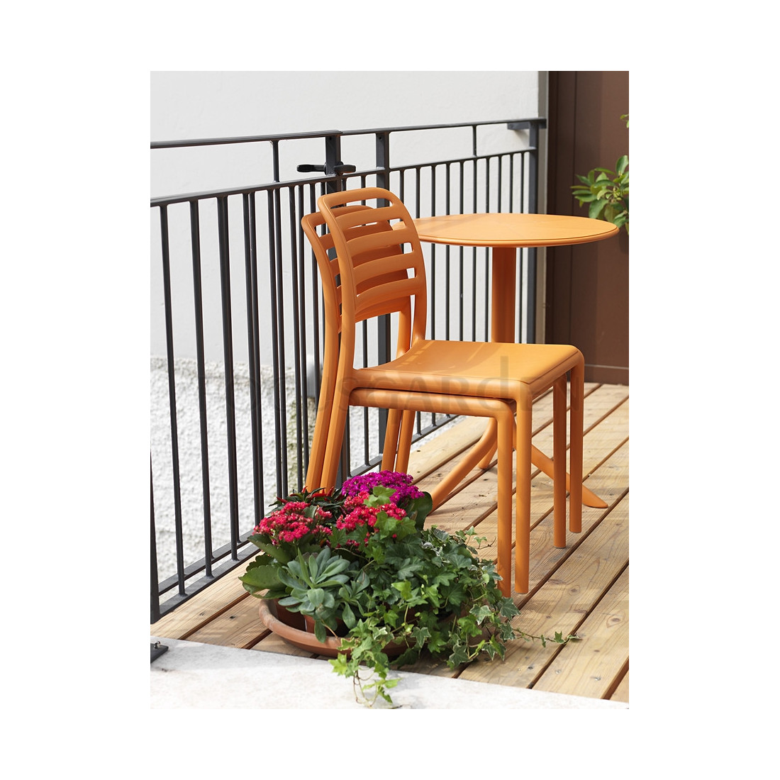 Krzesło ogrodowe Nardi Costa Bistrot Celeste