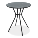Okrągły stolik balkonowy simple w kolorze grafitowym