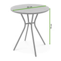 Wymiary okrągłego stolika balkonowego Simple - Focus Garden 