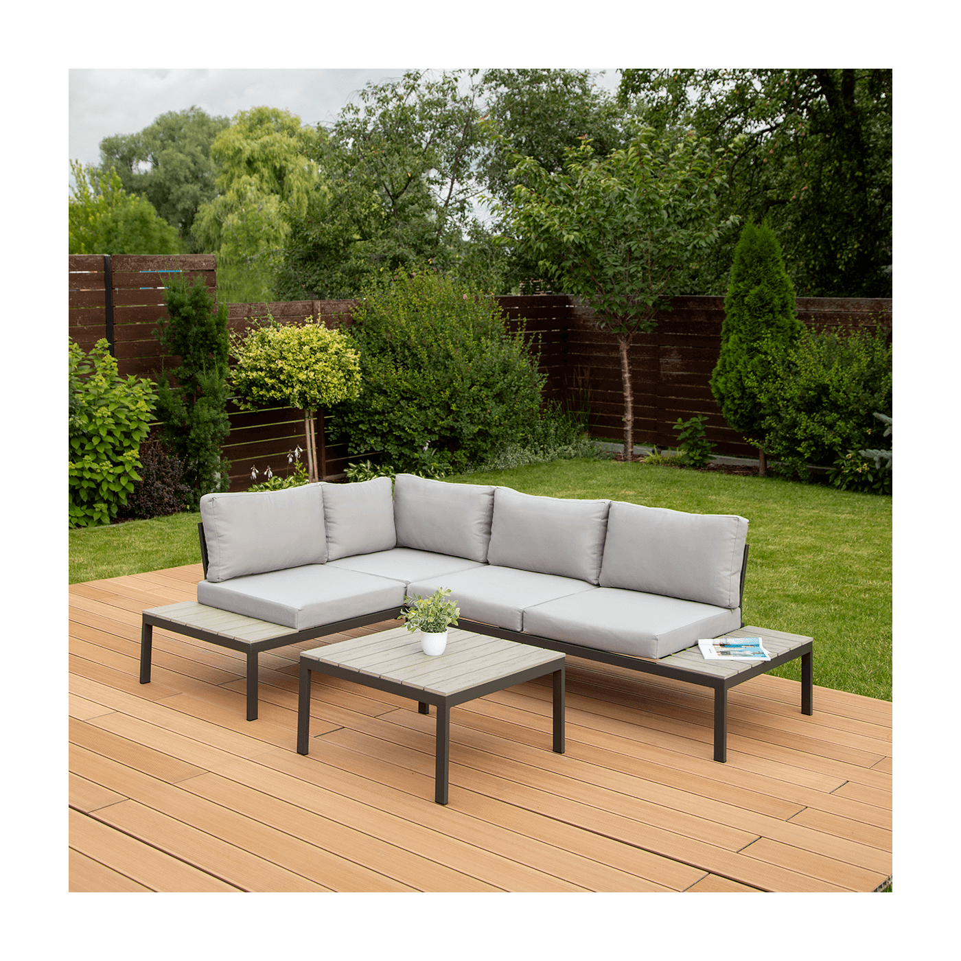 Narożnik ogrodowy Freemont Light Grey