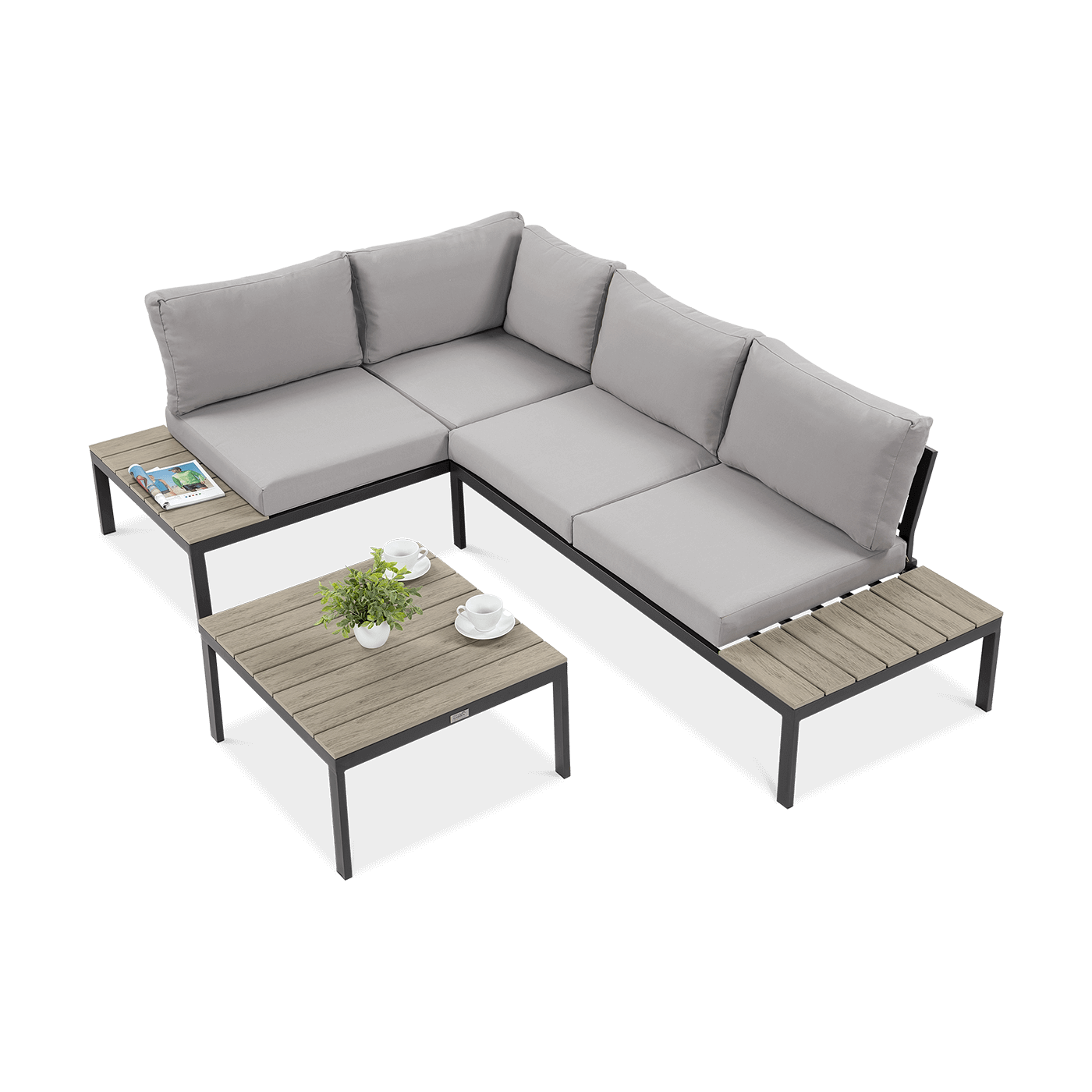 Narożnik ogrodowy Freemont Light Grey