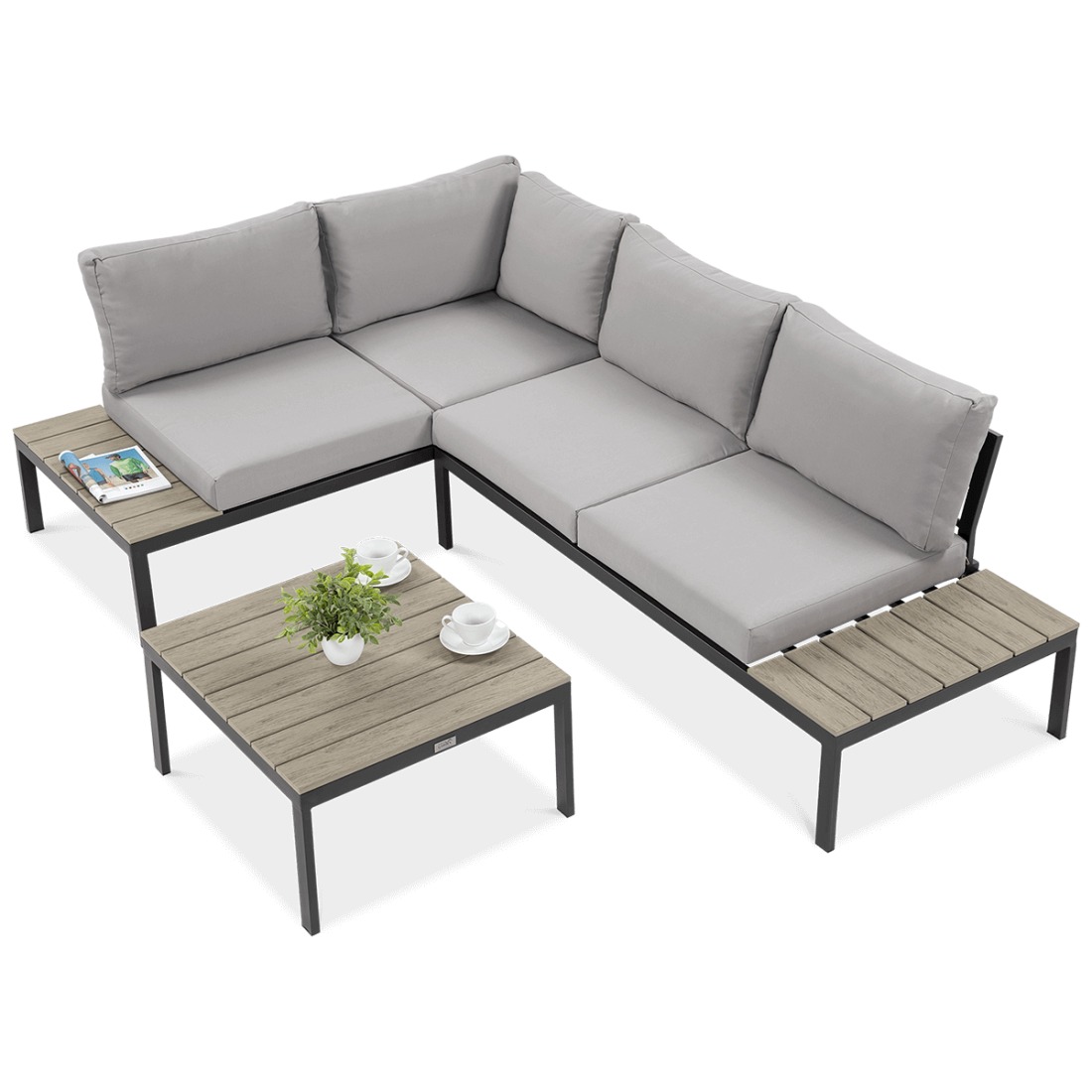 Narożnik ogrodowy Freemont Light Grey