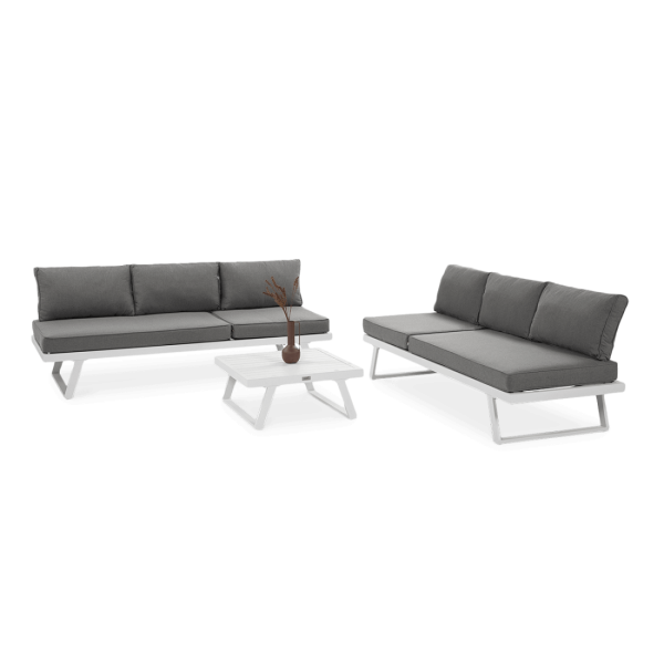 Narożnik modułowy aluminiowy MIDWAY White