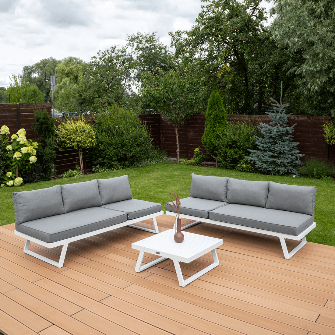 Narożnik modułowy aluminiowy MIDWAY White