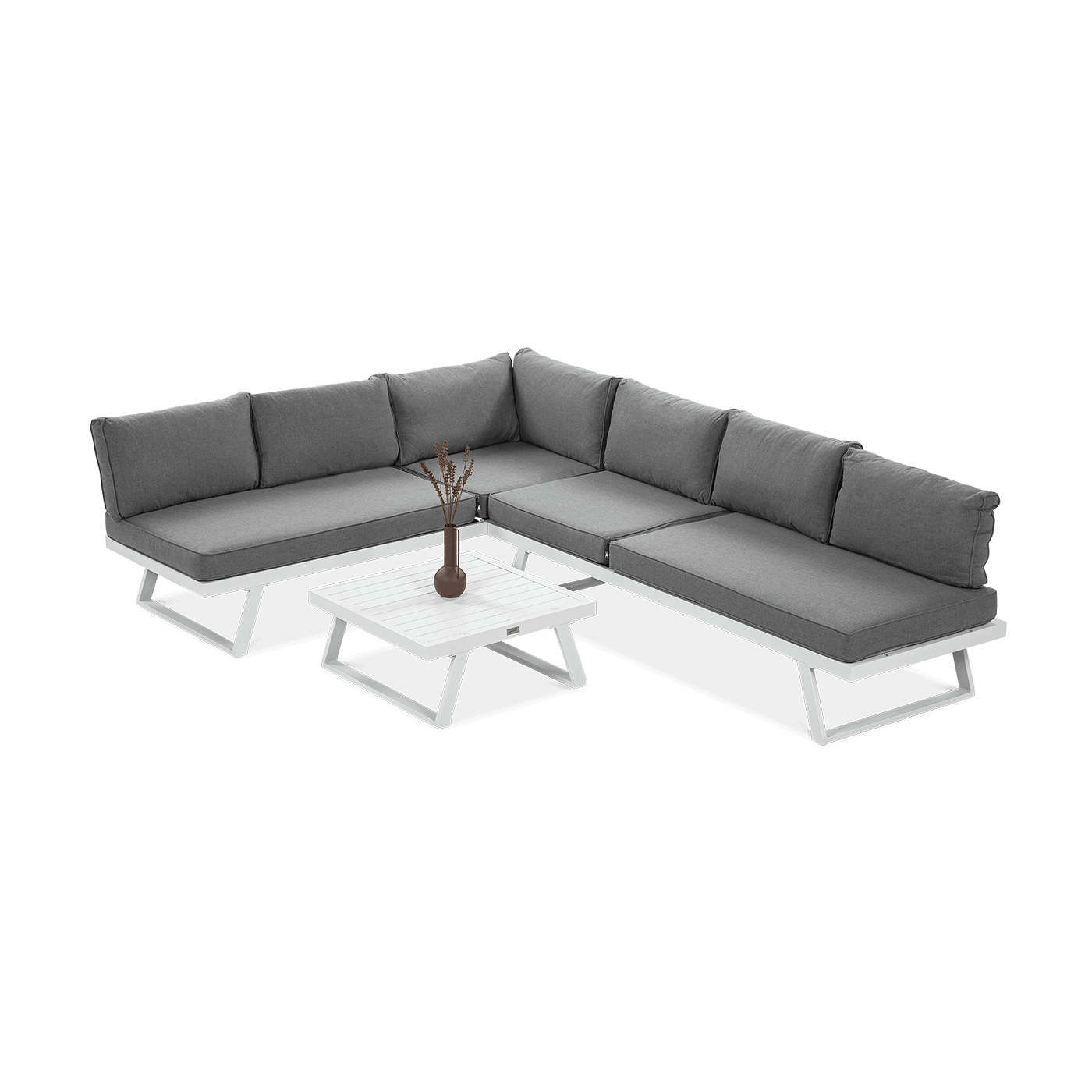 Narożnik modułowy aluminiowy MIDWAY White