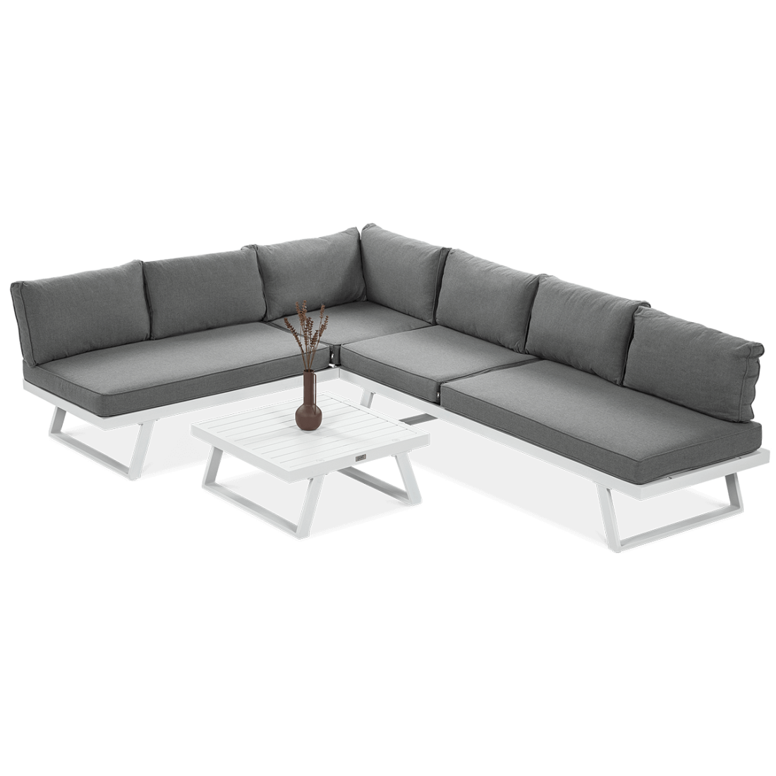 Narożnik modułowy aluminiowy MIDWAY White