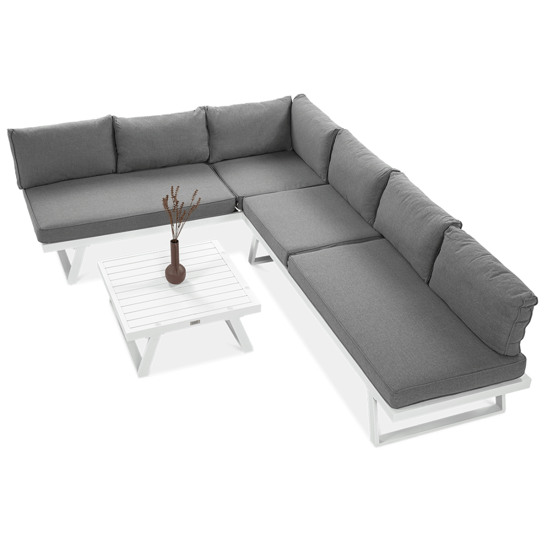 Narożnik modułowy aluminiowy MIDWAY White