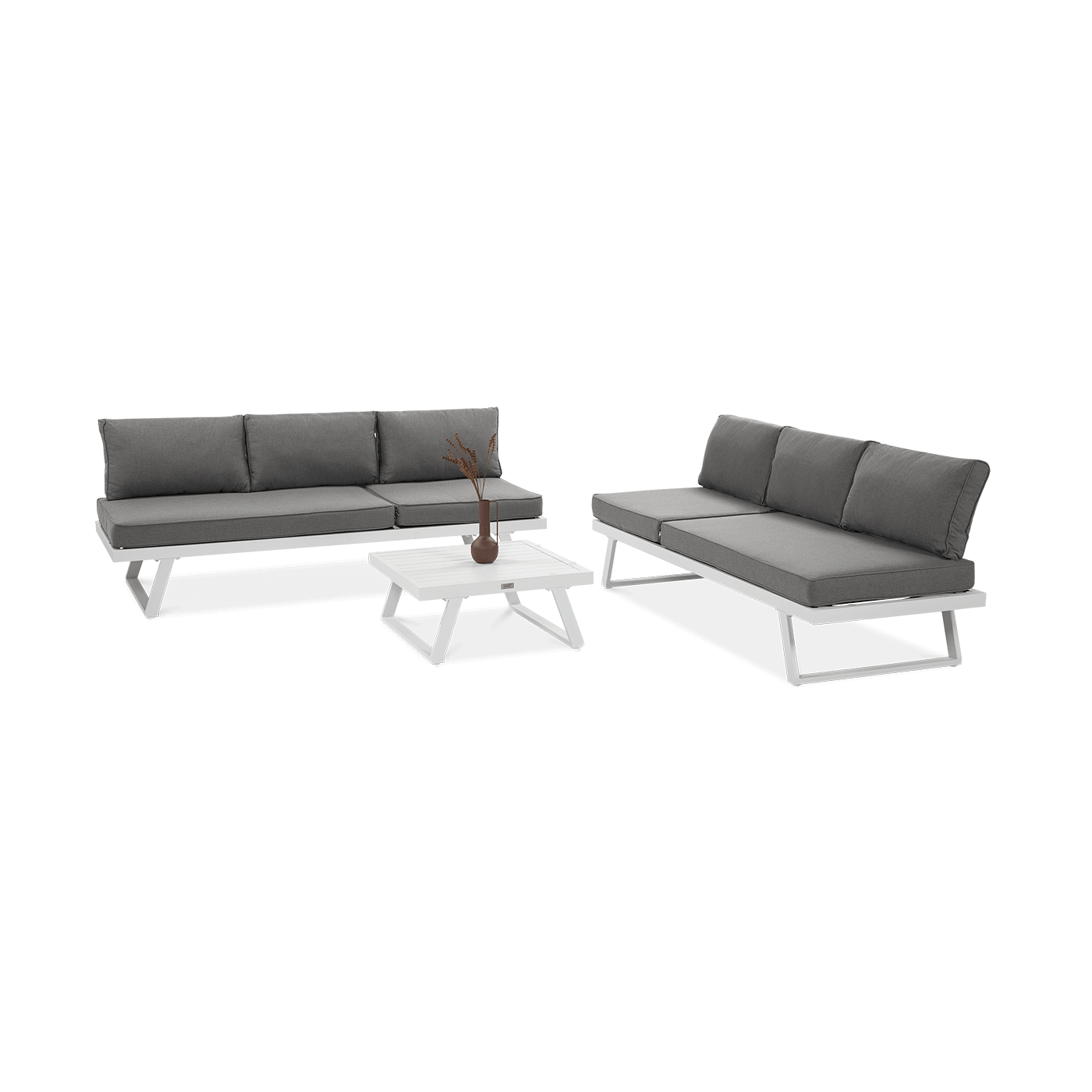 Narożnik modułowy aluminiowy MIDWAY White