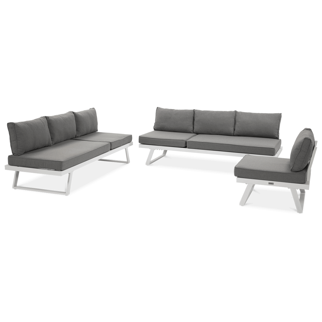 Narożnik modułowy aluminiowy MIDWAY White