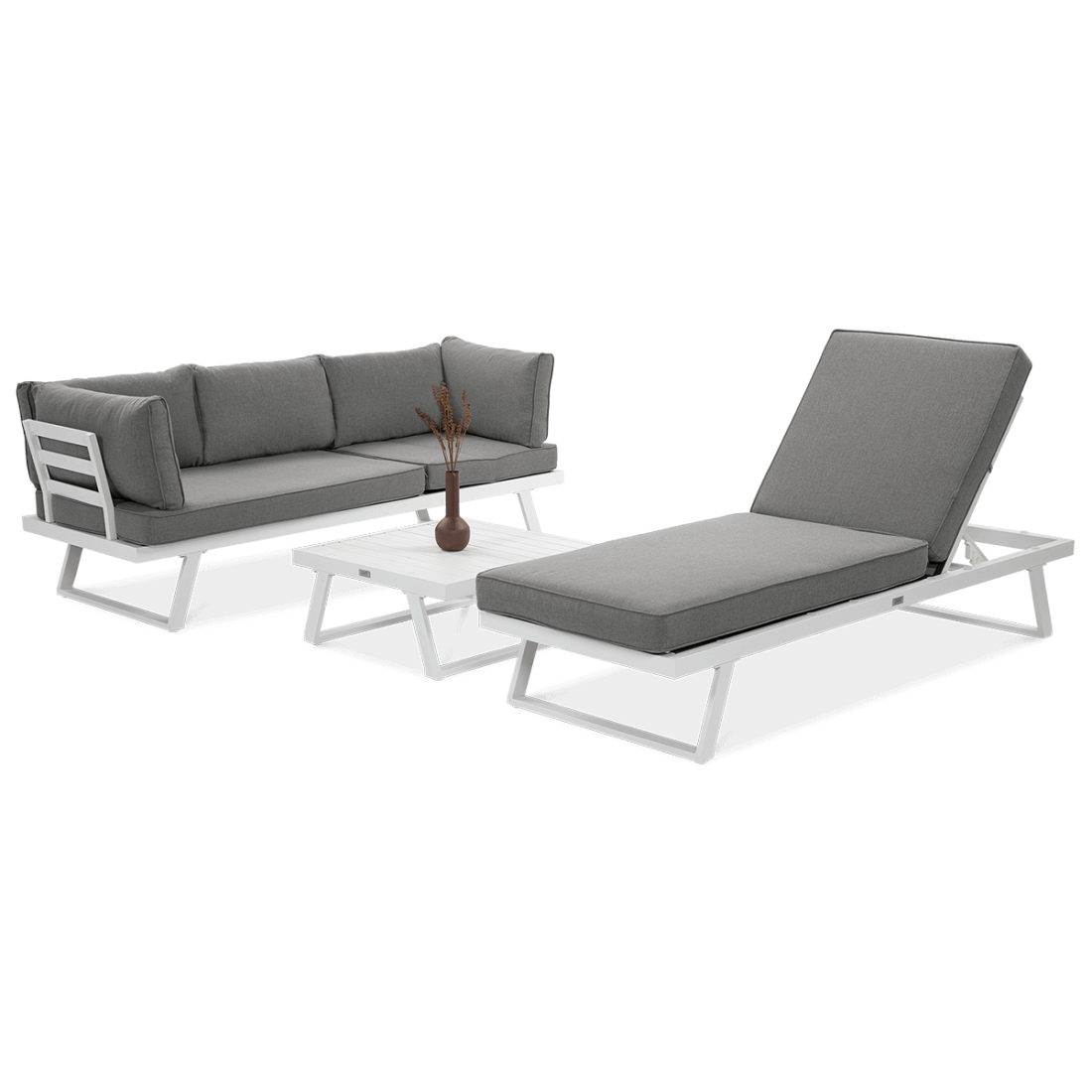 Narożnik modułowy aluminiowy MIDWAY White