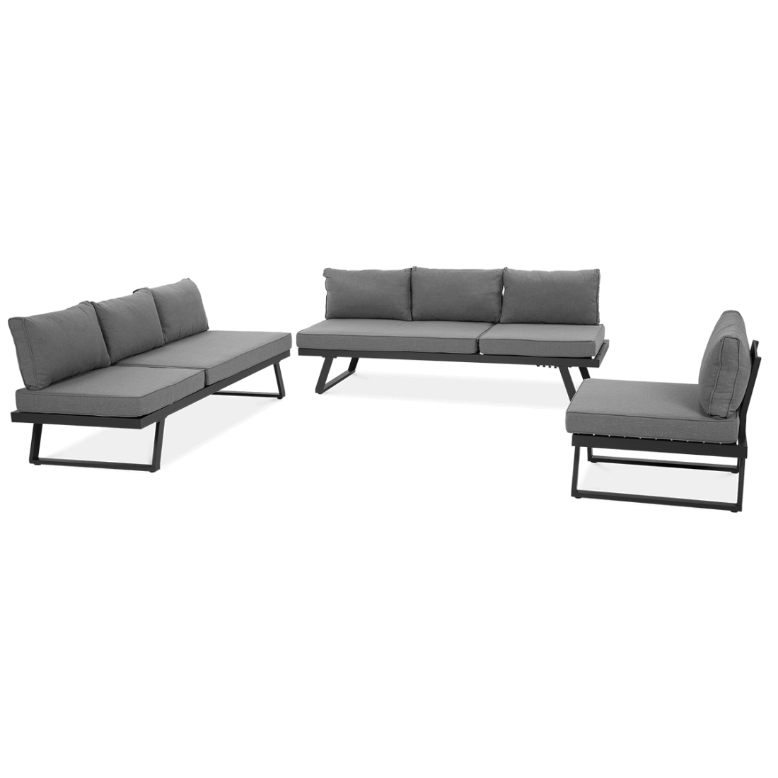 MIDWAY NAROŻNIK DARK GREY