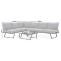 MIDWAY CORNER SOFA DARK GREY