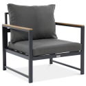 Narożnik do ogrodu Orlando - Fotel Dark Grey