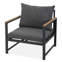 Narożnik do ogrodu Orlando - Fotel Dark Grey