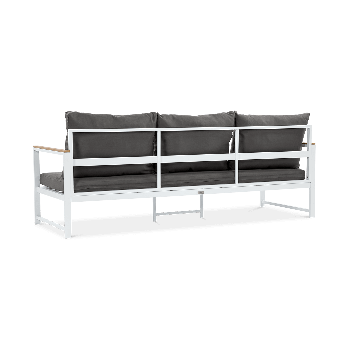 Narożnik ogrodowy Orlando z fotelem, kolor biały