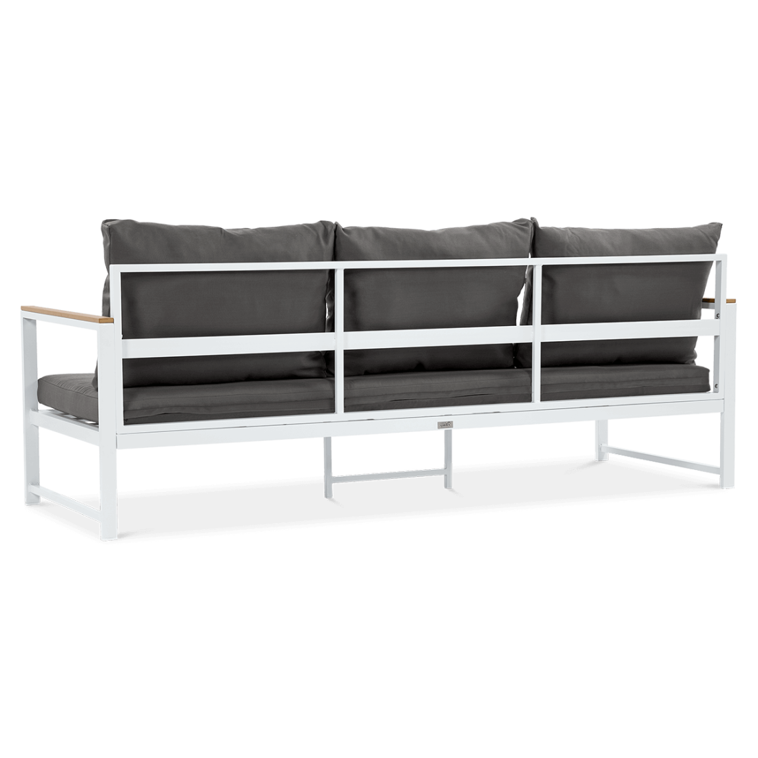 Narożnik ogrodowy Orlando z fotelem, kolor biały