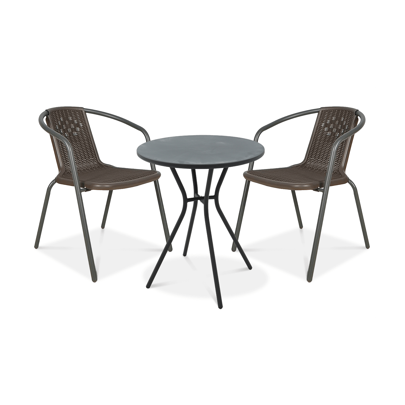 Zestaw mebli balkonowych SIMPLE 2+1 Brown