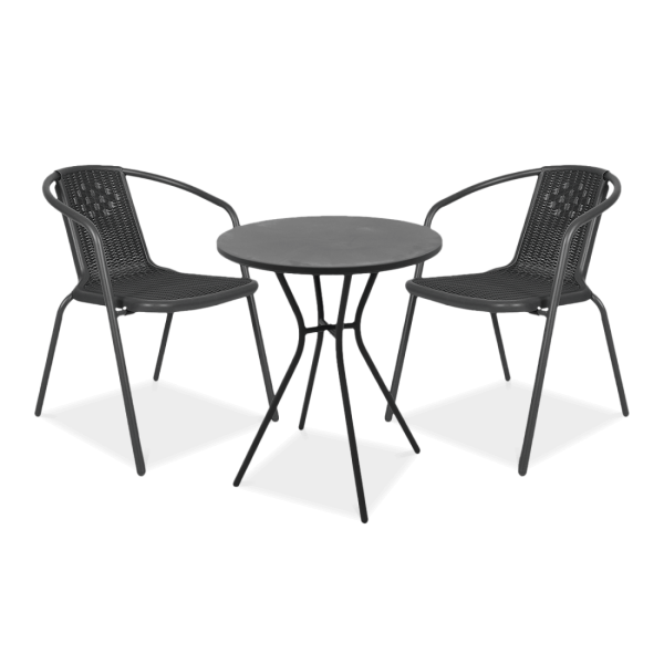 Zestaw Małych Mebli Balkonowych Simple 21 Graphite