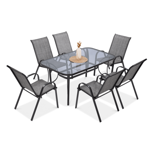 Meble ogrodowe Bologna Mixed Grey na taras
