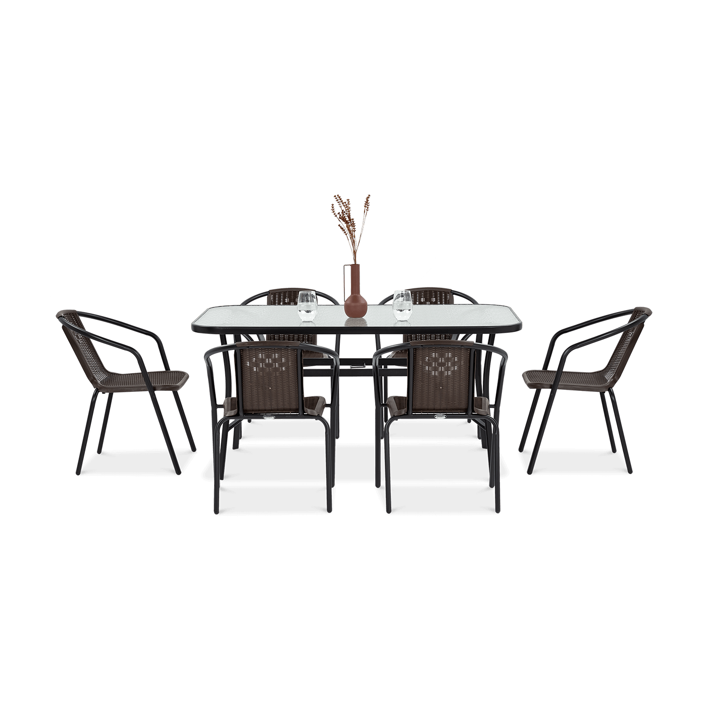 jadalniany zestaw ogrodowy simple bok