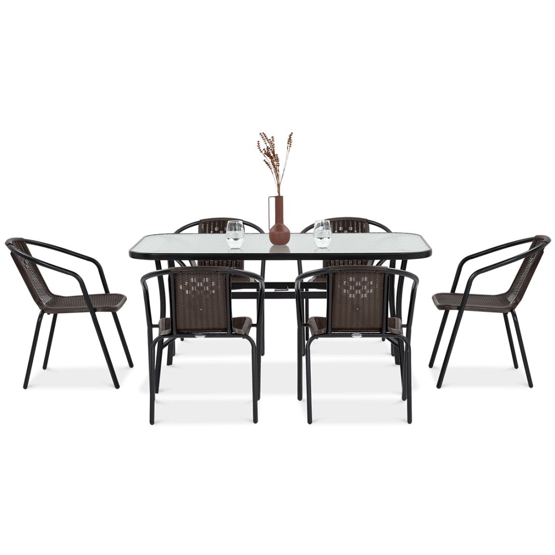 jadalniany zestaw ogrodowy simple bok