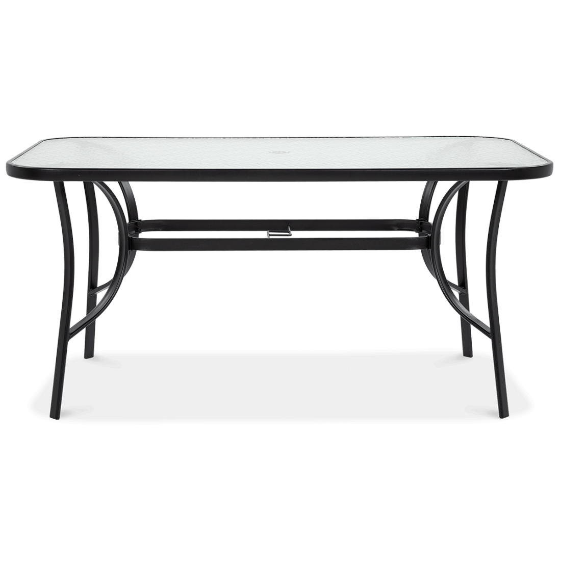 bok stołu jadalnianego z hartowaną szybą