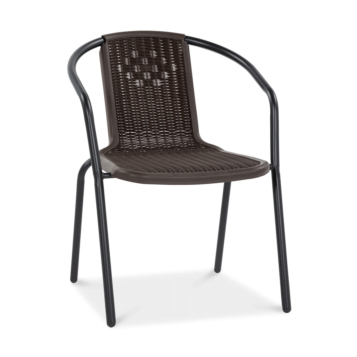 przód brązowego krzesła simple