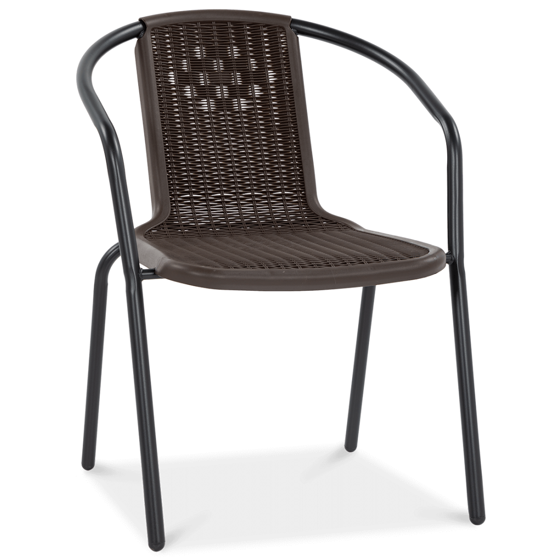 przód brązowego krzesła simple