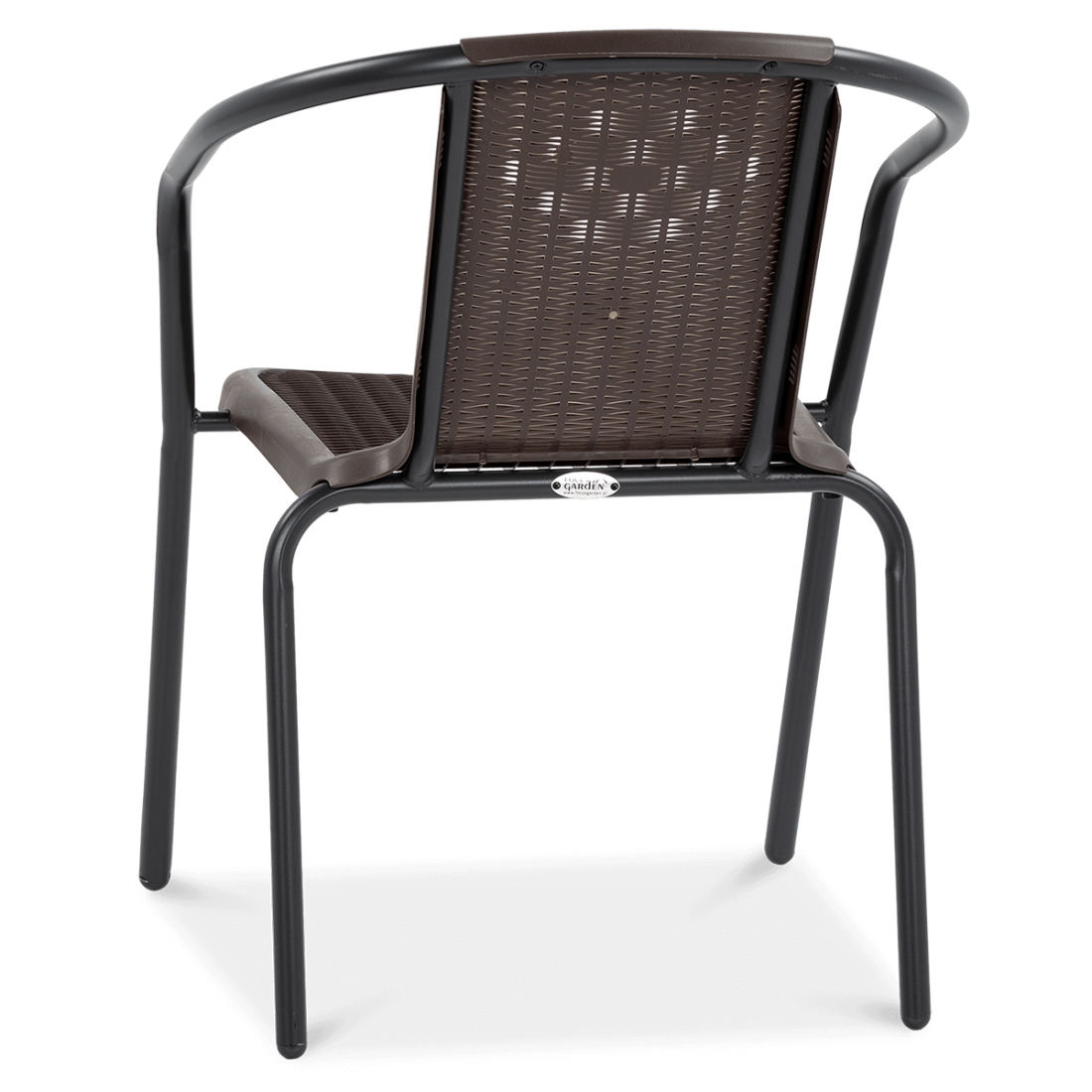 tył brązowego krzesła simple