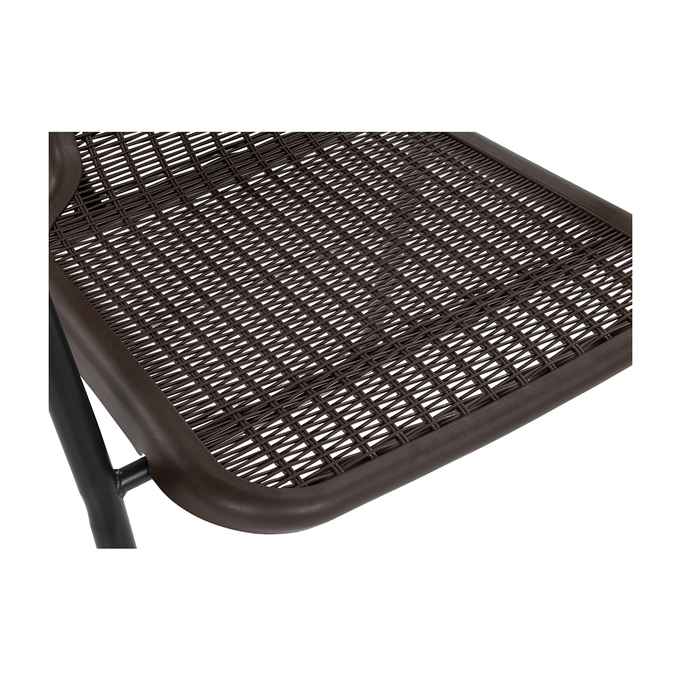 zbliżenie na siedzisko krzesła w strukturze naturalnego rattanu