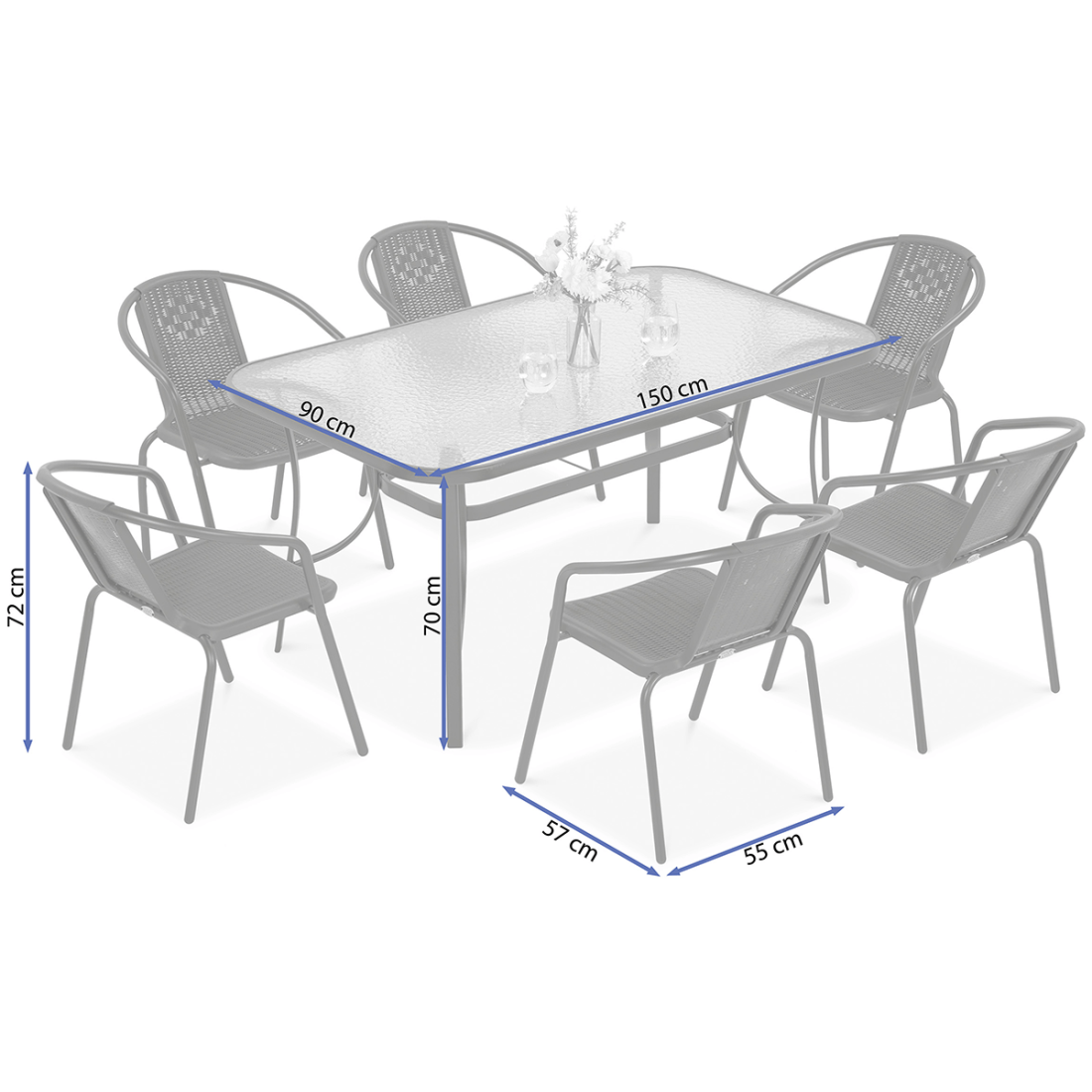 SIMPLE 150/6 ZESTAW GRAPHITE